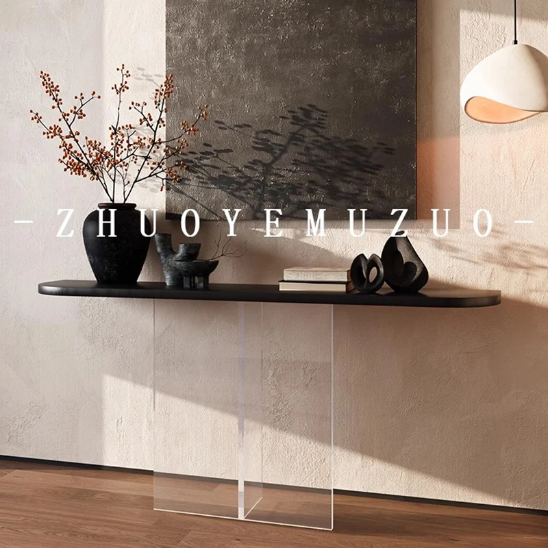 رفوف مجلة أكريليك خزائن غرفة المعيشة الفاخرة الحرفية الشمال الخشب خزائن غرفة المعيشة عرض الرف أثاث صالون فيترينا #6