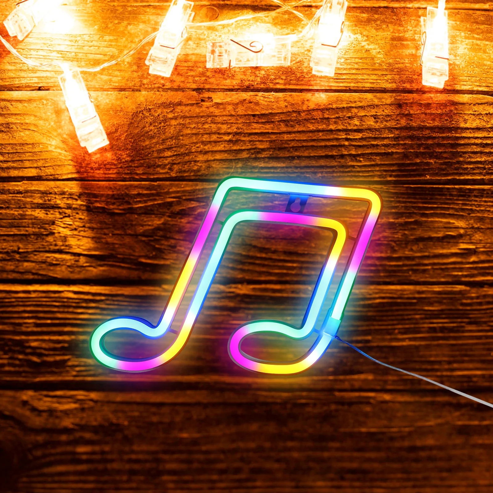 

Creative Note Shape Led Neon Night Light For Bedroom Decorative Lamp Portable Small Size Room Party Home Bar Indoor Decor