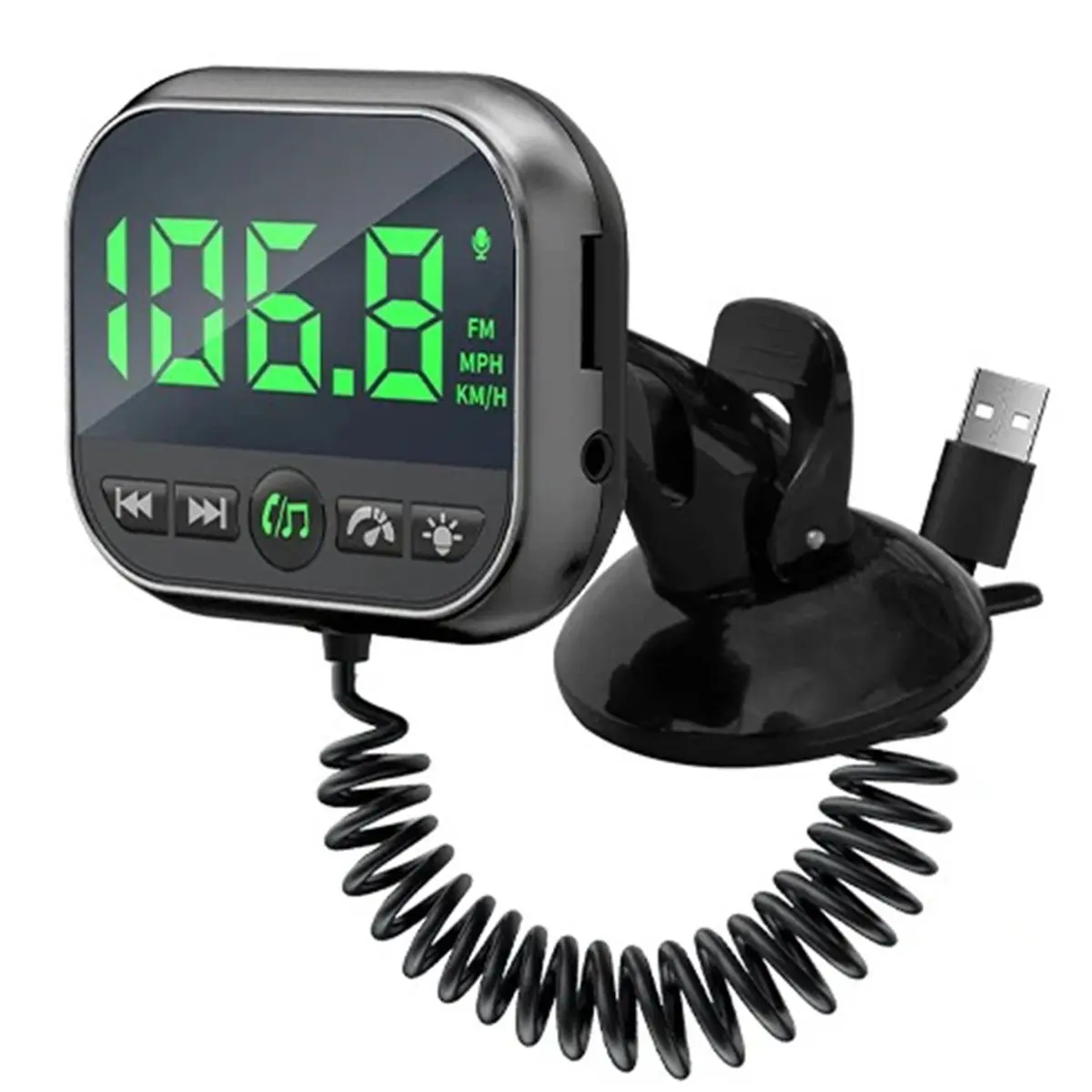 B21B BT 5.3 Receiver Adapter Led Display Aux Bluetooth Car Adapter Wireless Audio Transmitter for TV Speakers Car MP3 Player