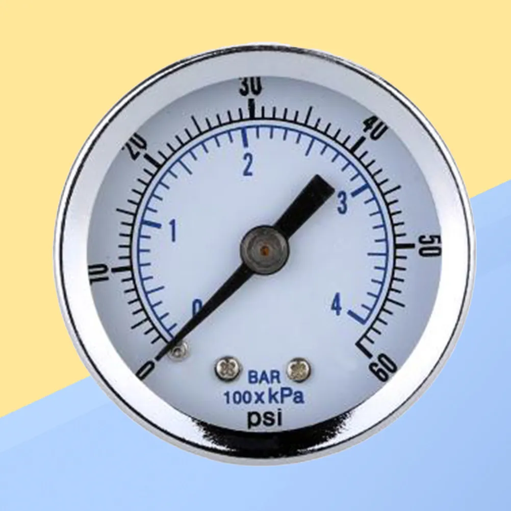 Compressed Air Pressure Gauge 0-60 Psi 1.5 Dial Dual Scale Pressure Gauge Compressor Measurement Tool