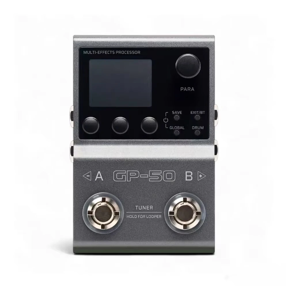 Electric Guitar Bass Multi‑Effects Pedal, IR Cabinet Simulator, USB Audio Interface for Studio Live Performance