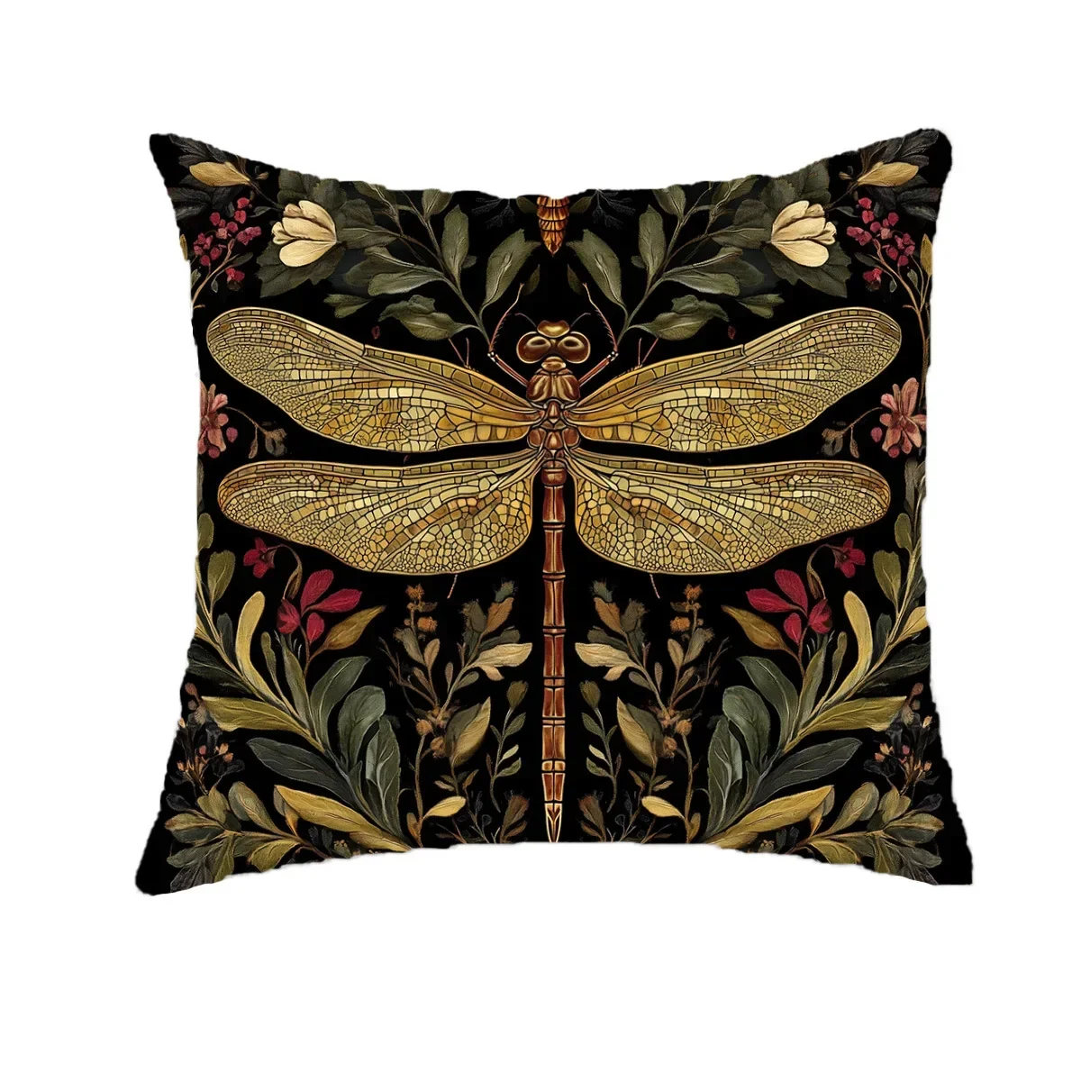 

Cuscini da tiro con libellula vintage Federa da giardino nordica con libellula colorata Sedia da giardino Decorazioni per