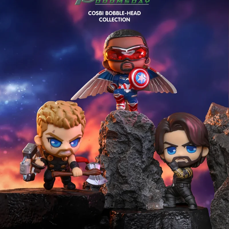 Original Hot Toys Marvel Avengers Cosbi Bobble-Head Collection Blind Box Collectible Action Figure Hot Movie Peripheral Ornament - view 5
