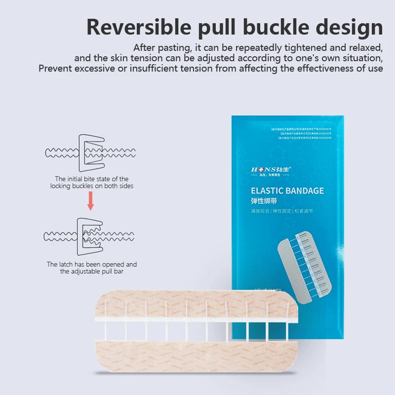 Zip Stitch Wound Bandages Emergency Wound Closures Adhesive Seamless Cuttable Fast Suture Breathable Painless Waterproof Bandaid