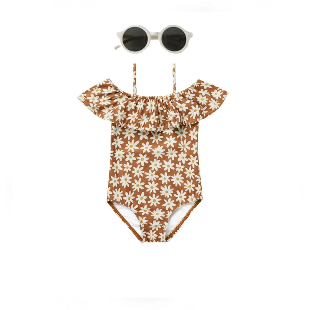 2024 Rylee Cru Meisjes Badkleding Sets Kinderen Badpak Één Stuk Badpakken Baby Vakantie Outwear Kinderen Aan Zee Zwemmen Bikini