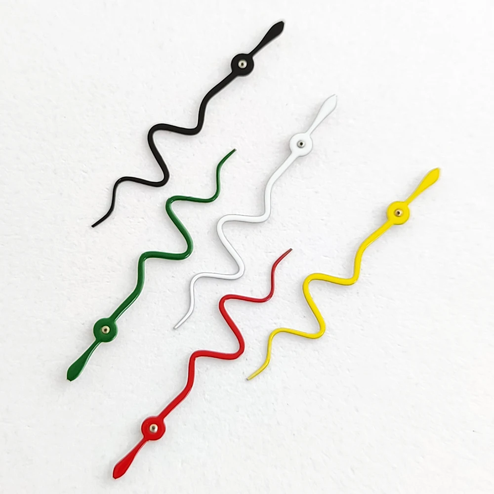 Multi‑Color 13mm Snake S‑Shape Watch Second Hand Pointer Replacement Accessory for NH34/NH35/NH36 Movement Repair Parts