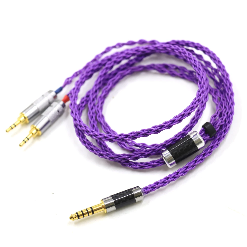 

Purple 4.4mm Balanced Male to Dual 2.5mm Plug Compatible with Hifiman HE400S, HE-400I, HE-400i for WM1A, NW-WM1Z Headphone Cable