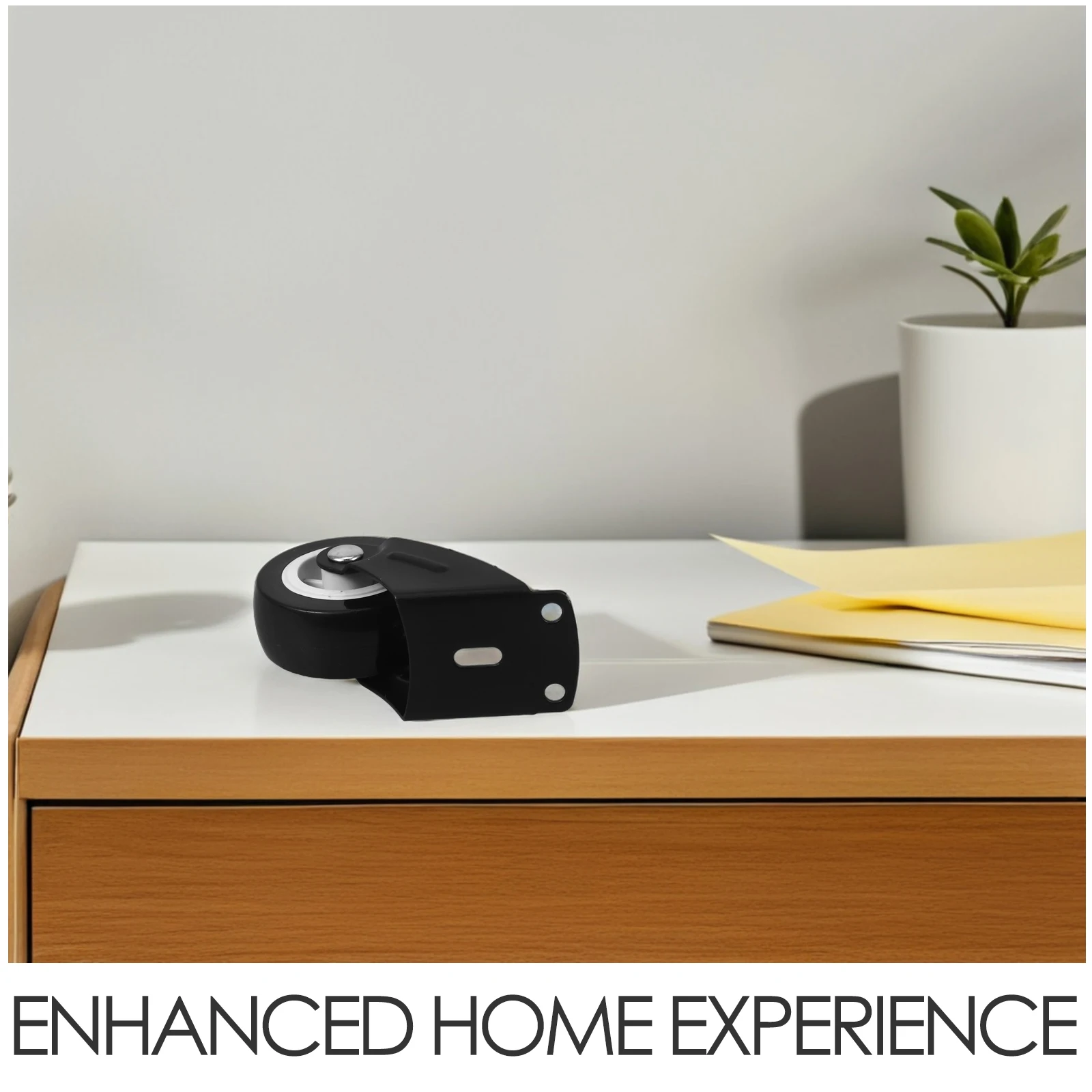 مجموعة أجهزة الباب المنزلق مكونة من 4 بكرات معدنية لخزانة الملابس والأثاث وبكرة الأرضية تدعم سهلة التركيب وتدوم طويلاً #5