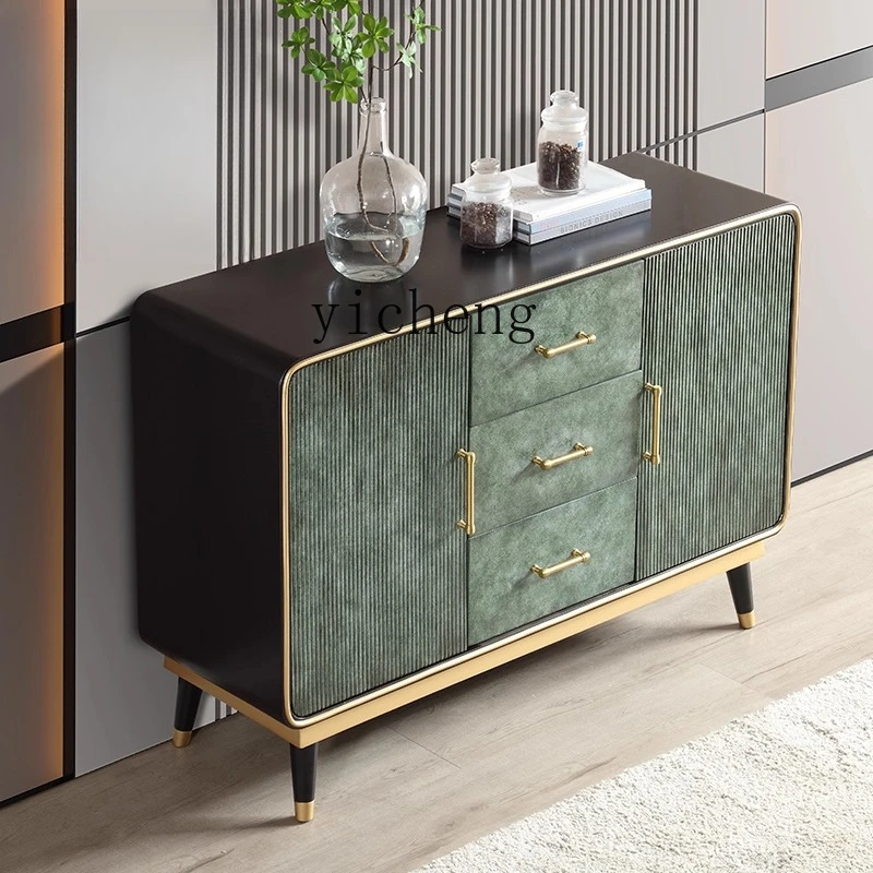 

LSL American Style Light Luxury Solid Wood Bedroom Entryway Chest of Drawers Modern Simple Storage Organizer