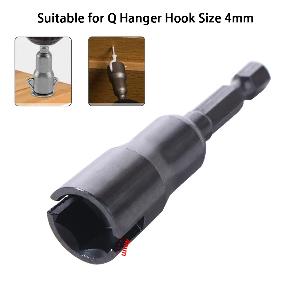 

1/4'' Size Hexagon Shank Wing Socket 12mm Slotted 65mm Length Power Wing Nut Drive Hex Shank Long Power Wing