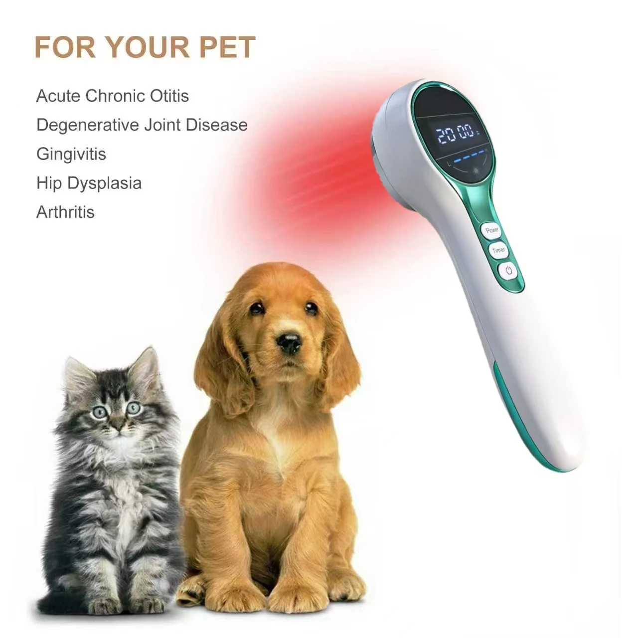 Professional Ultrasound &Tens Device for Effective Muscle Therapy and Red&Infrared Light Therapy for Pain Relief Home Care