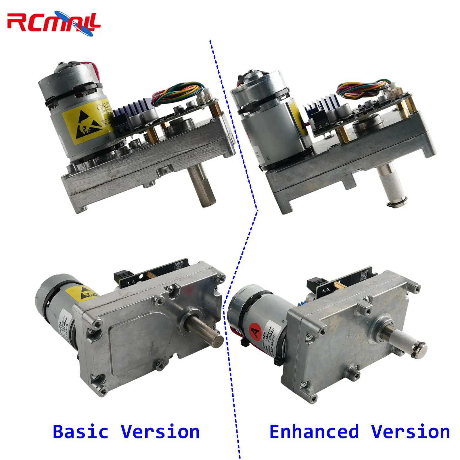 ASMG-ME Series Magnetic Encoder Servo 350kg/500kg High-power 8V-24V Bus Servo RS-485 and CAN Bus Control for Large Robotic Arm