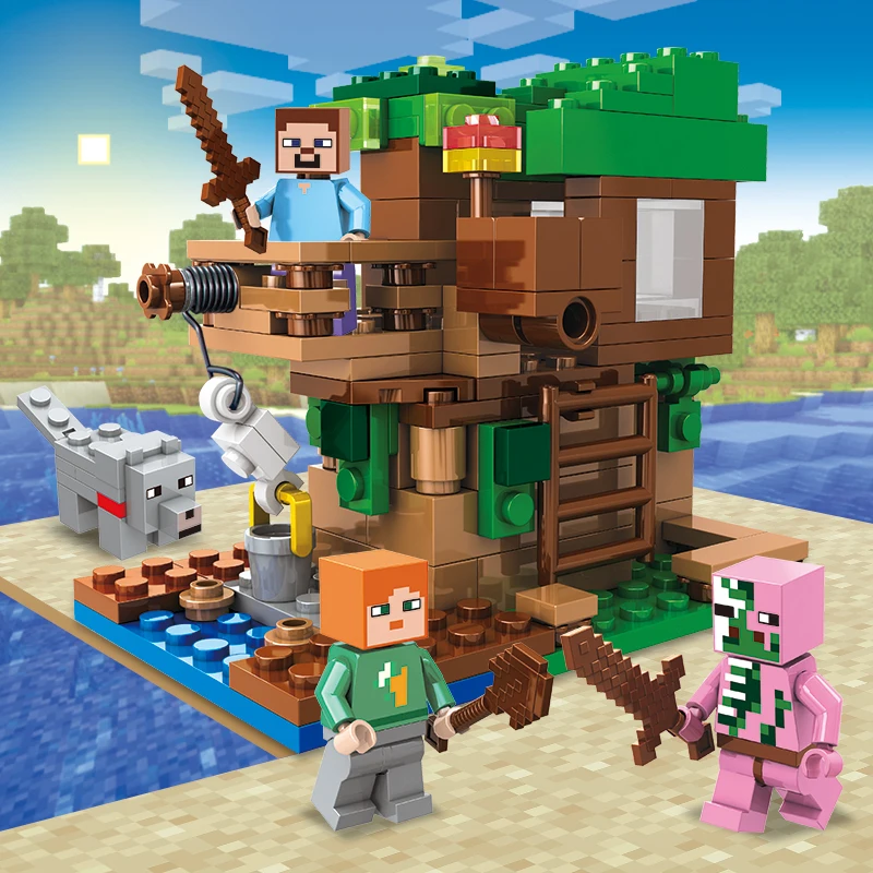 

178 pcs of Little Tree House children's educational building blocks, Christmas and birthday gifts