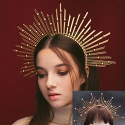Lace-Up Crown Hair Band Stylish Durable Hair Fixing Tools For Makeup Crown Dellicate Fashion For Woman Cosplay Crown Headband