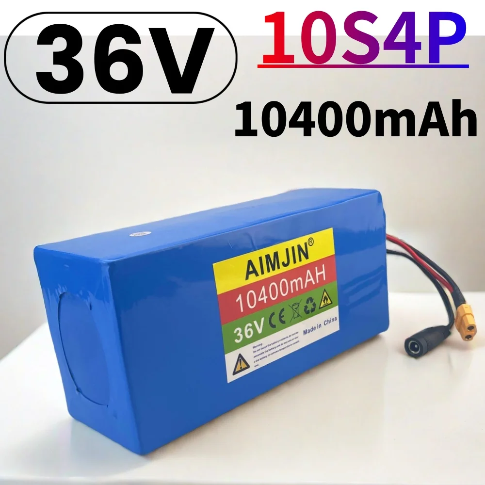 

10S4P 36V 10400mAH 1000W rechargeable lithium battery pack, suitable for electric bicycles, scooters, BMS vehicle battery pack