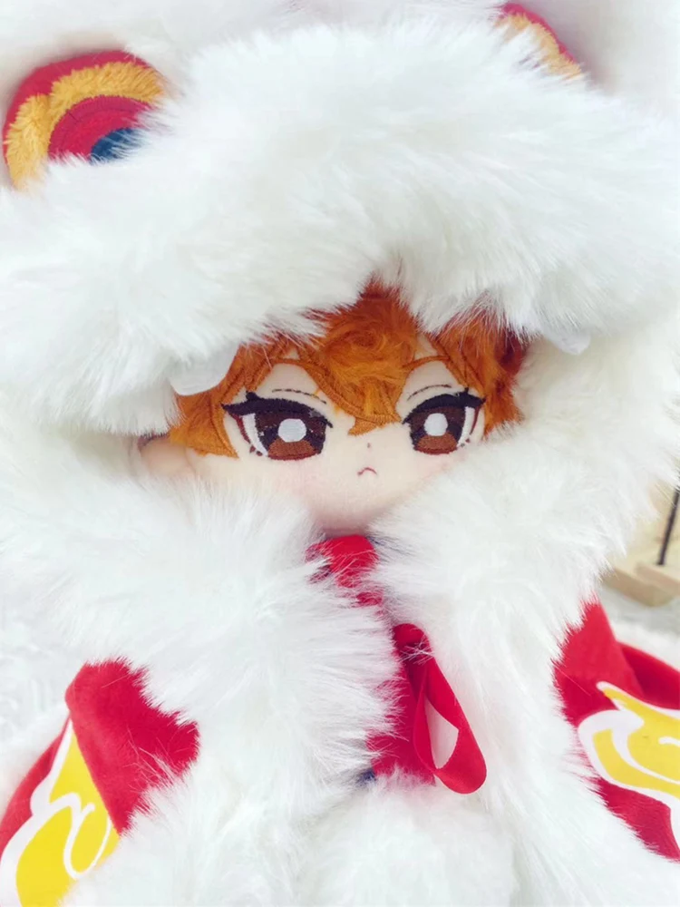 Doll Clothes For 20/40cm Idol Dolls Baby Doll Lovely Red Lion Cloak  Stuffed Cotton Toy For Cotton Doll Dress Up Accessories