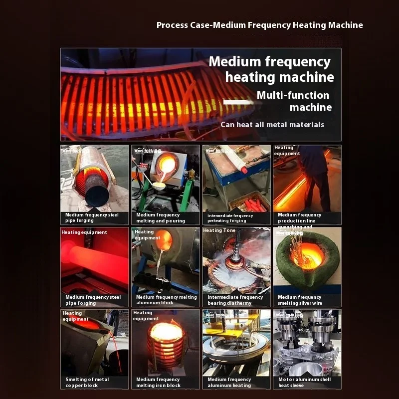 High Induction Handheld Copper Tube Welding Machine, Quenching Annealing, Medium Frequency Heating Heater Equipment