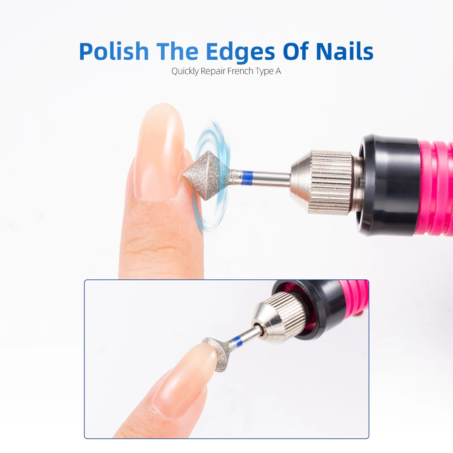 المعين الماس مسمار لقمة ثقب الكهربائية E-ملف طحن رؤساء ل مانيكير باديكير آلات تقطيع ل جيل للأظافر مزيل طلاء الأظافر #2