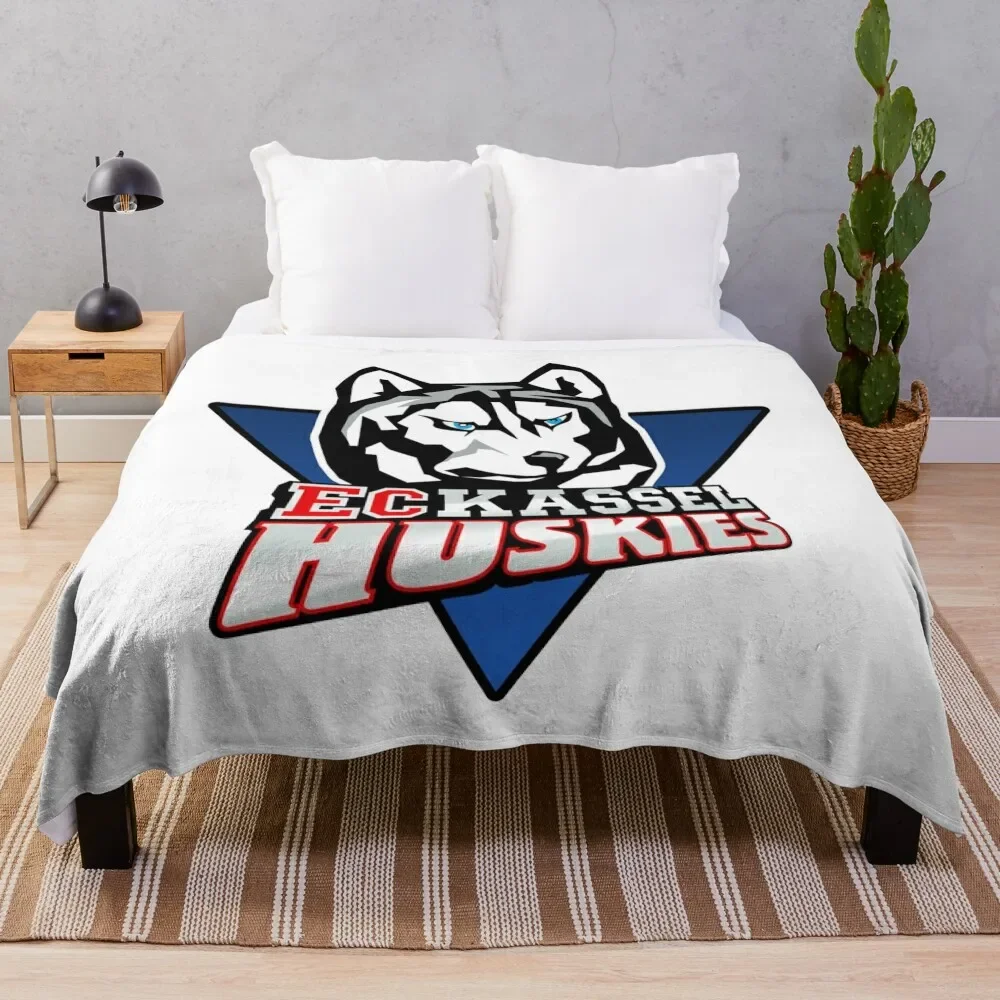 

Kassel Huskies Hockey Throw Blanket Warm Napping Blanket for Office Couch Bed