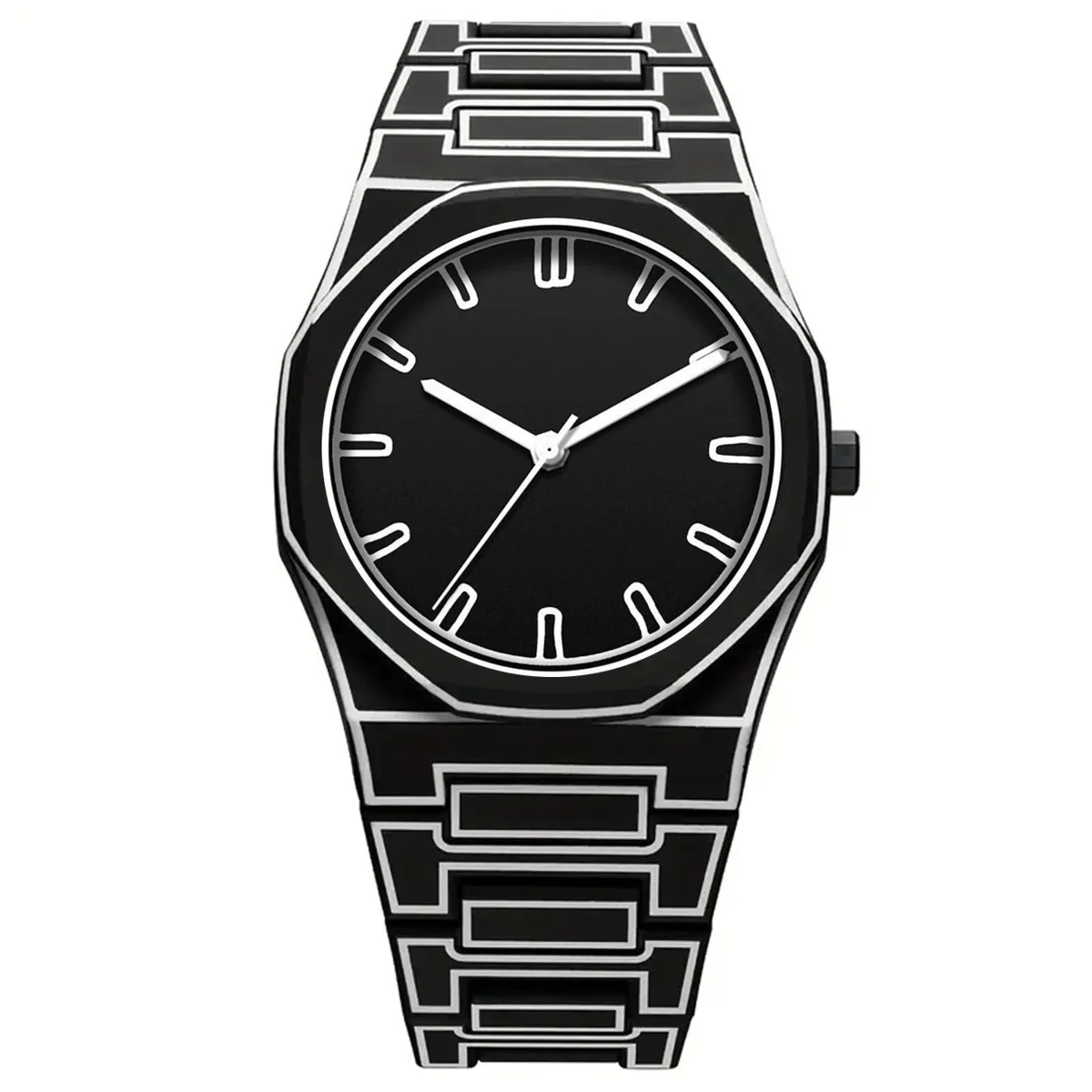 ساعات كوارتز للرجال قرص إبداعي موضة بسيطة مقاومة للماء ساعات رجالية كلاسيكية من الفولاذ ساعة رجالية Relogio Masculino