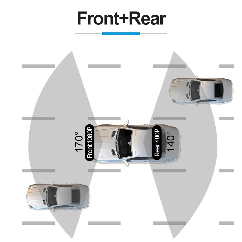 4 Inch1080P Dashcam 24H Parking Touch Night Vision Front Optional Rear Dash Cam Camera Video Recorder Black Box Smart Systems