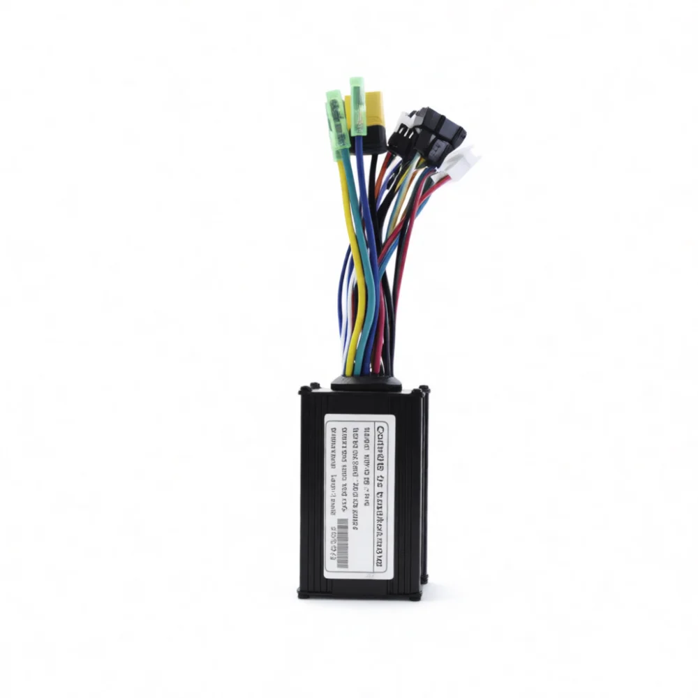Ebike Scooter Motor Controller 15A 24V 36V 48V Sine Wave Brushless Drive Unit For DIY Conversion Lithium Battery System