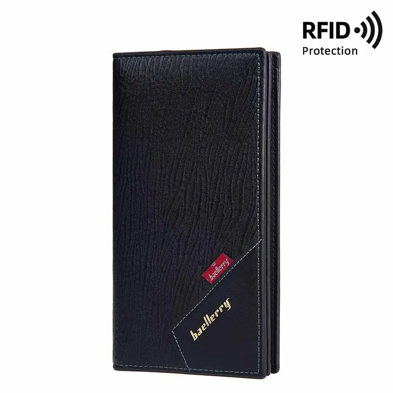 

Men Long Wallet Multi-card Slot Card Holder Business Wallet Zipper Multi Functional PU Leather Coin Purse Man Clutch Bag Gift