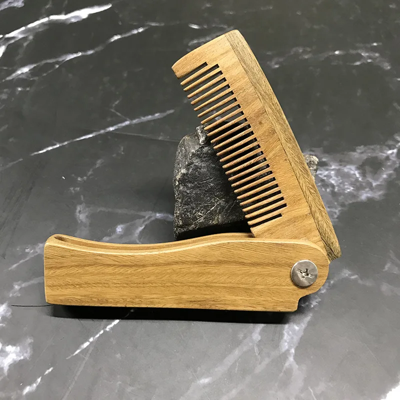 

Natural Sandalwood Comb (For Beard) Wooden Comb Beard and Moustache Brush (For Men) Easy to Carry, Anti-static Natural Wooden