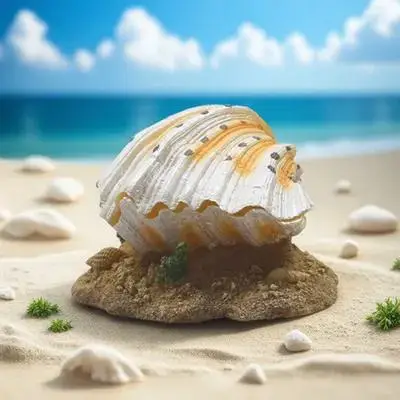 

1pc Aquarium Decoration Resin Aeration Shell Fish Tank Decor Safe Realistic Shell Shaped Air Stone For Aquarium Fish Ponds