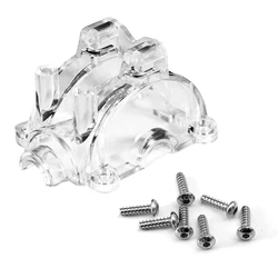 Transparent plastic modified gearbox cover for 1/10 TAMIYA TT02 TT-02 RC Car Upgrade Parts Accessories