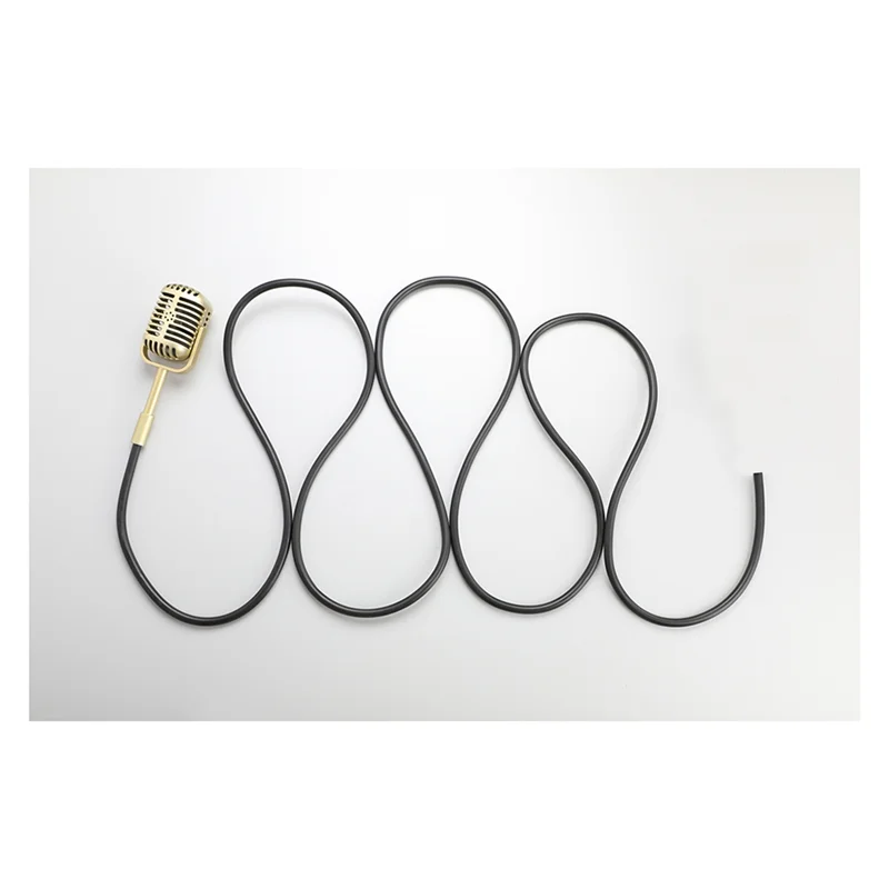 ABHT-Nostalgic Prop Microphone For Photo Studio Interview For Video Broadcasting In Vintage Style