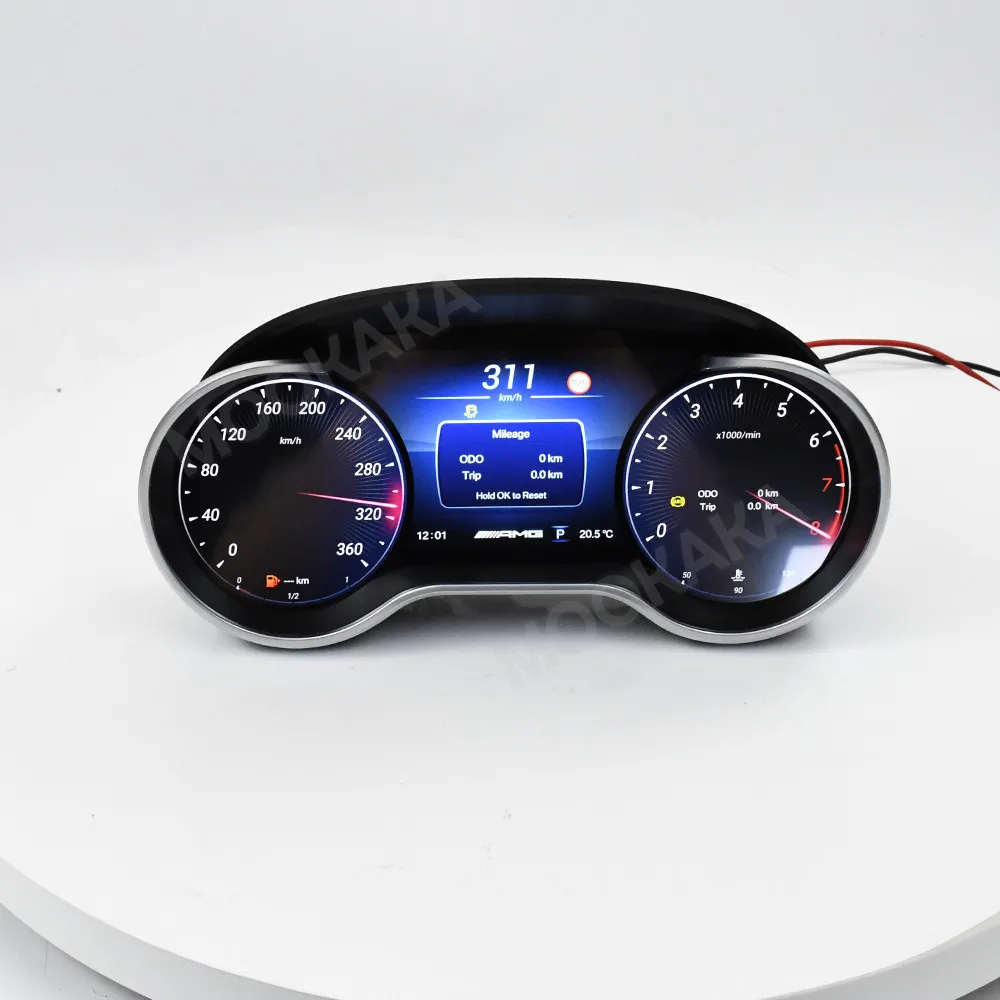 

2DIN автомобильный спидометр-одометр для Mercedes Benz ML GL 2005-2010, ЖК-панель приборов, цифровая приборная панель, виртуальный кокпит, панель приборов