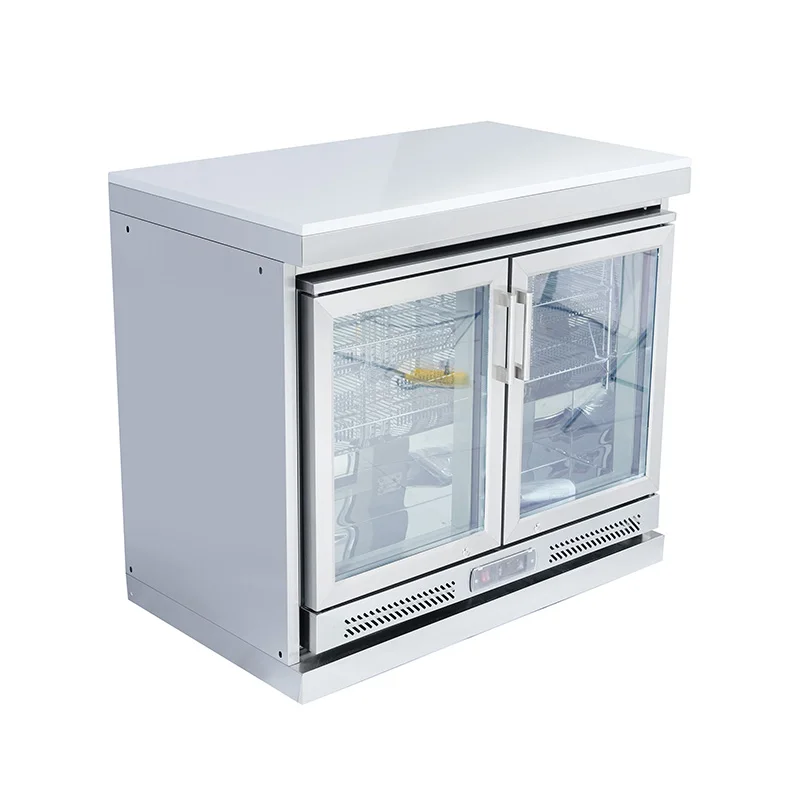 

Factory WholeSale High Quality Stainless Steel 115L Two Single Door Refrigerator Storage Cabinet