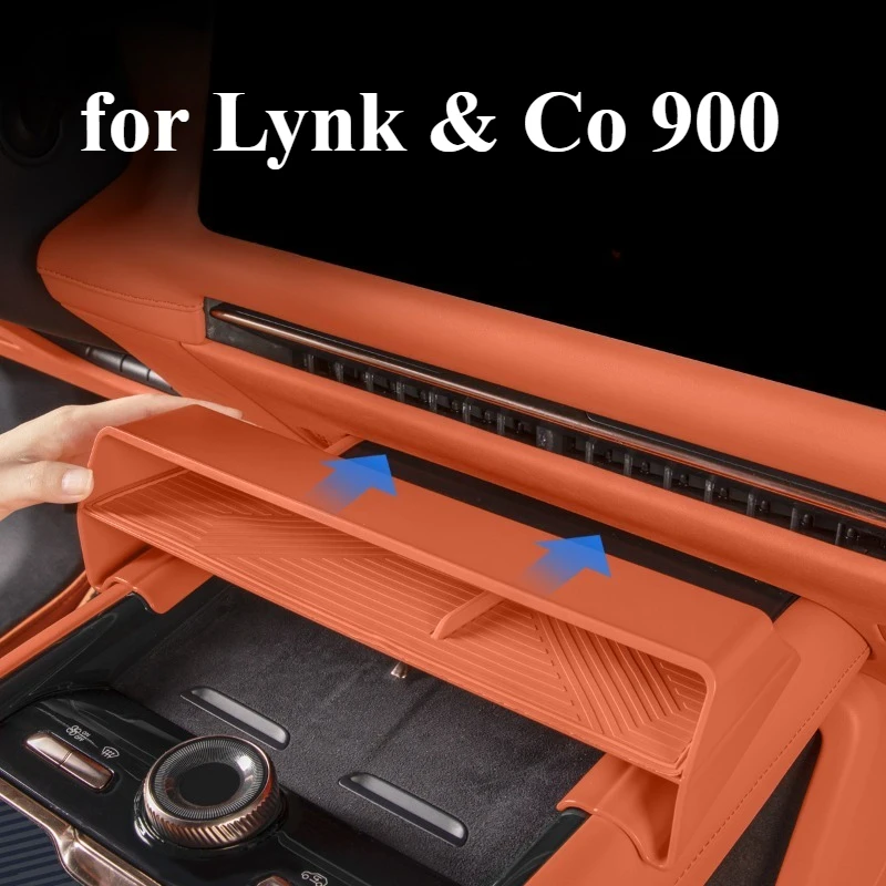 

Ящик для хранения под экраном для Lynk & Co 900, органайзер для центральной консоли, аксессуары для салона автомобиля