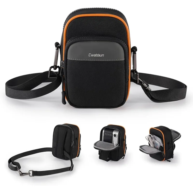 Cwatcun Digital Compact Camera Strap Bag, Portable Protective Small Oblique Camera Bag, lightweight Photography Camera Waist Bag