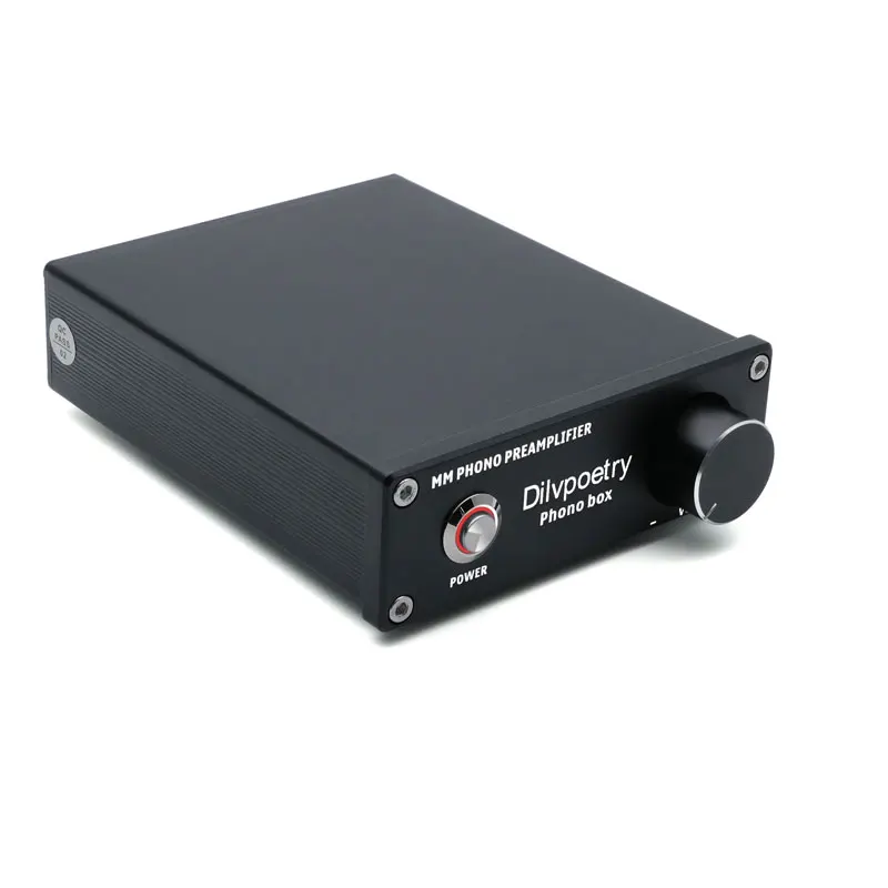 Мини-усилитель dilvpoet PHONO BOX, Hi-Fi DAC усилитель звука, предусилитель для записи, проигрыватель виниловых записей