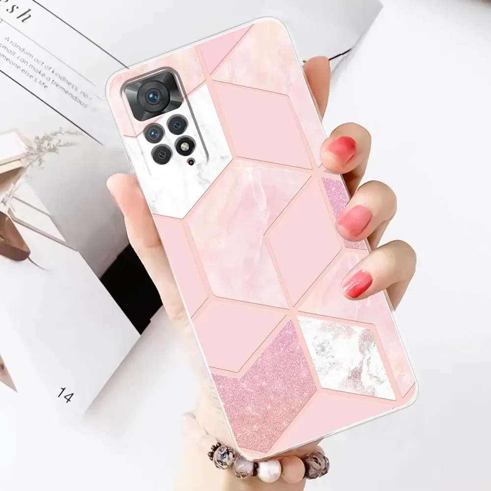 For Xiaomi Redmi Note 11S Case Note11 Silicone Fashion Painted Soft Phone Case For Redmi Note 11 Pro 5G Cover Note11 4G Bumper