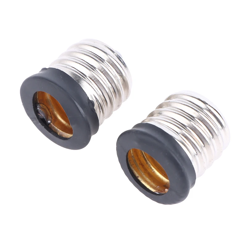 (YY)2Pcs 2025 E17 To E12/ E14 Lamp Holder Led Light Base Converter Screw Bulb Socket Adapter LED Saving Light Halogen Lamp Head