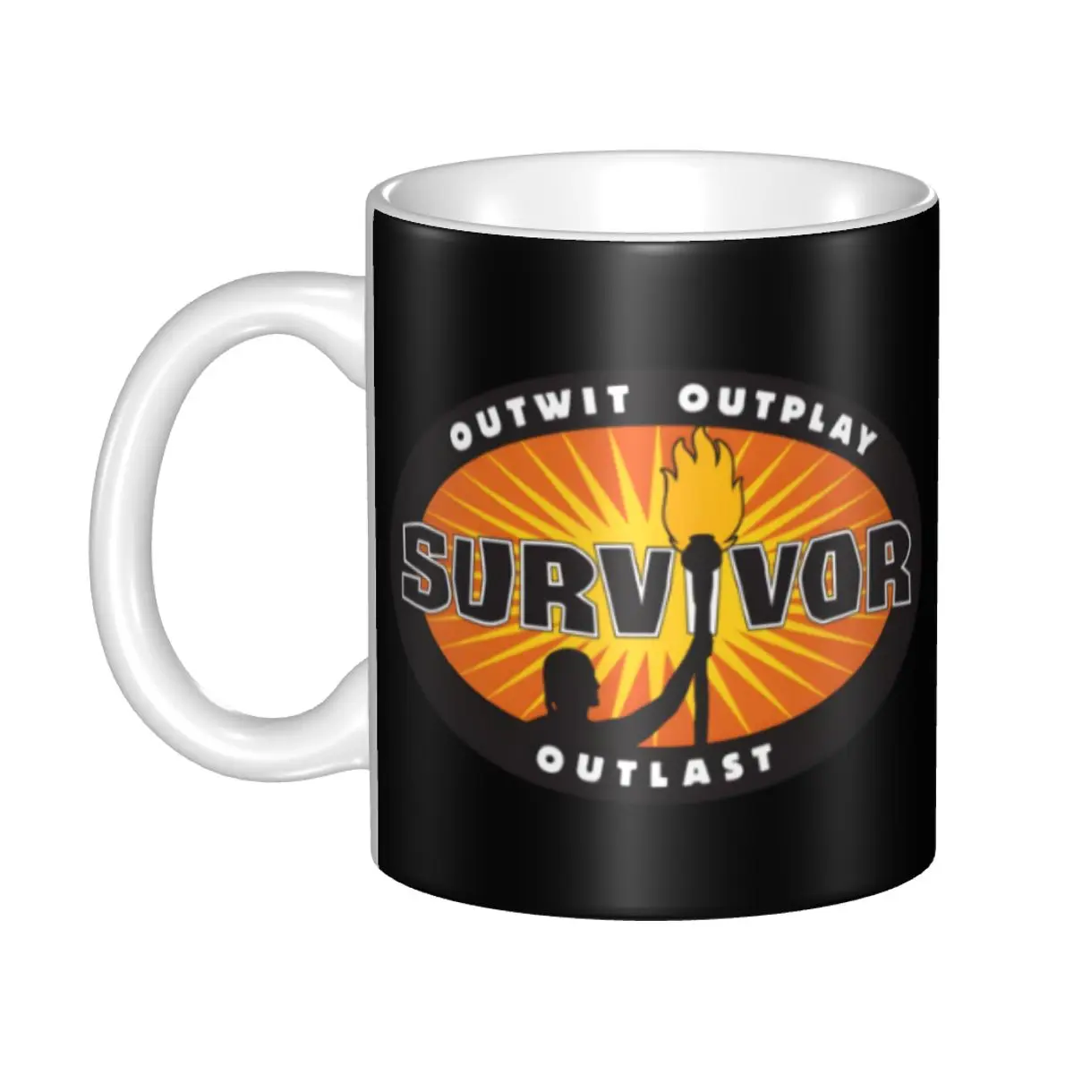 DIY Adventure Game TV Show Survivor Ceramic Mugs Personalized Coffee Cups Creative Gift