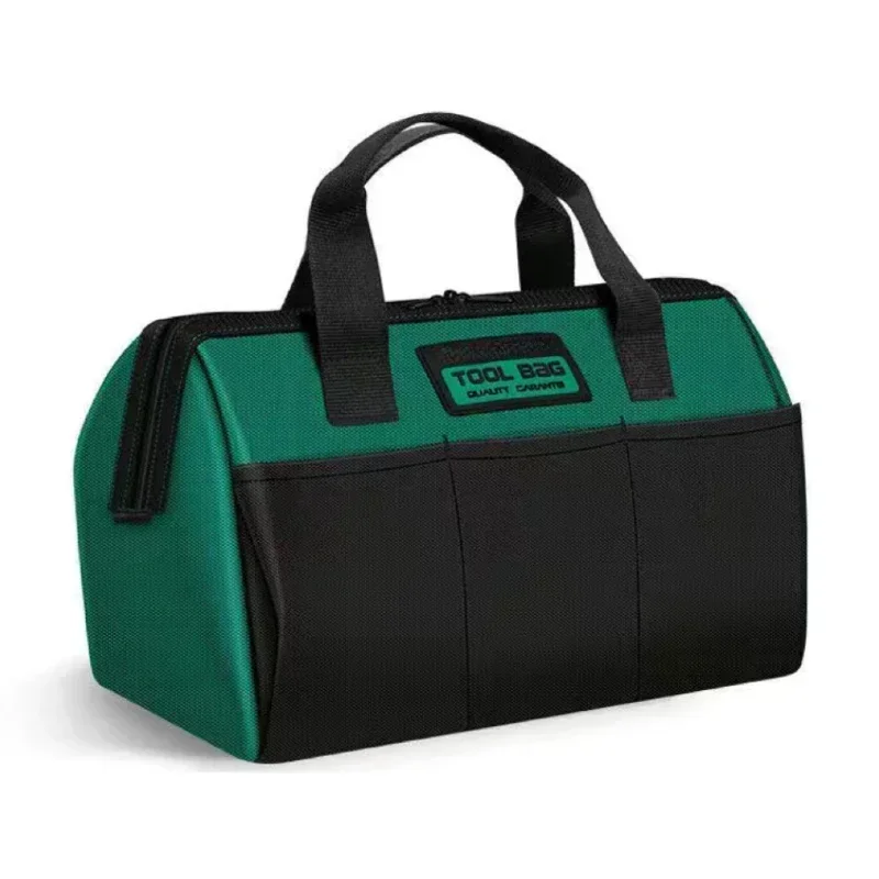 Bolsa de herramientas engrosada portátil para electricista, bolsa de lona multifuncional para carpintería, almacenamiento resistente al desgaste, 14