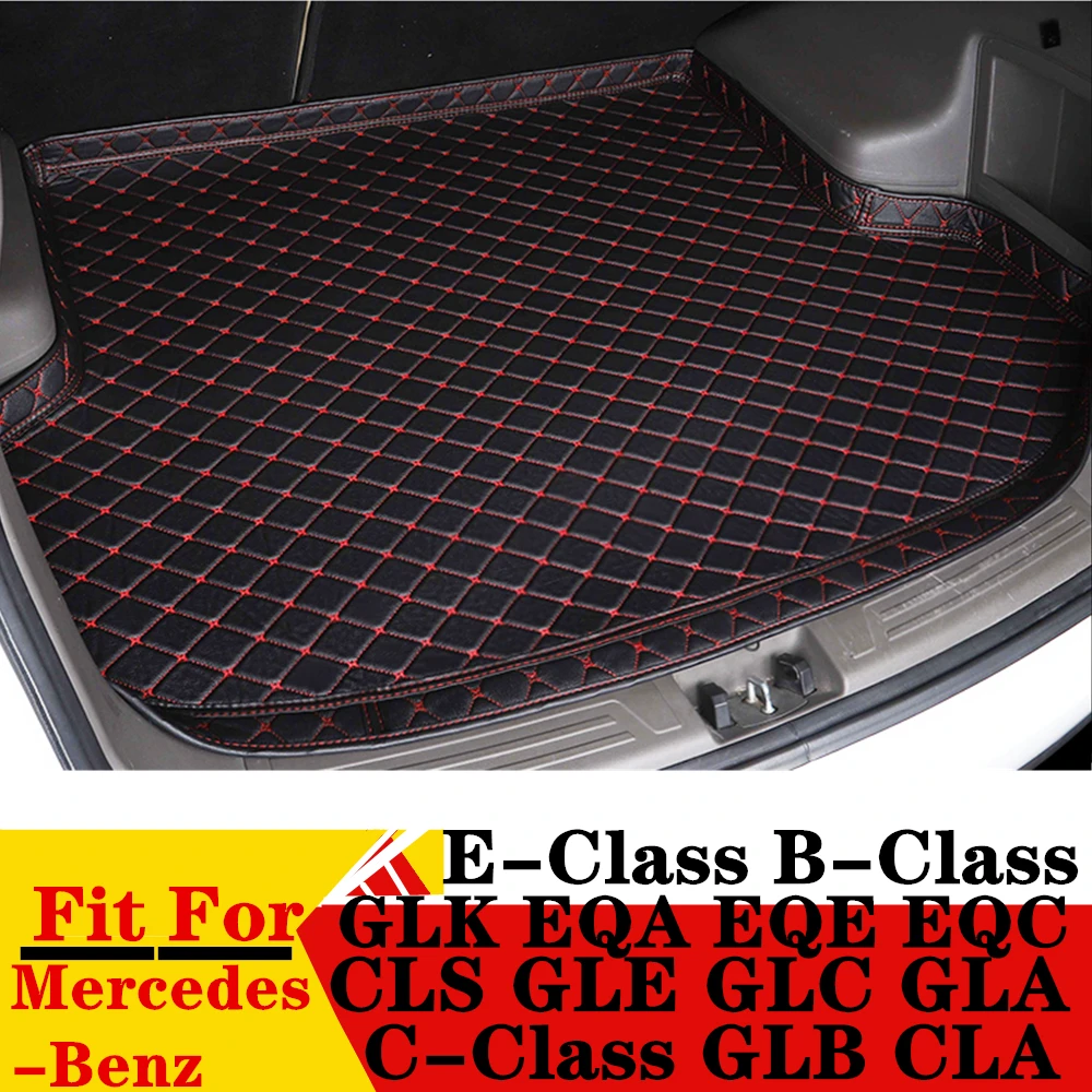 High Side Car Trunk Mat For Mercedes-Benz B C E Class GLB CLA CLS GLE GLC GLA GLK EQA EQE EQC EQS XPE Rear Cargo Pad Tail Liner