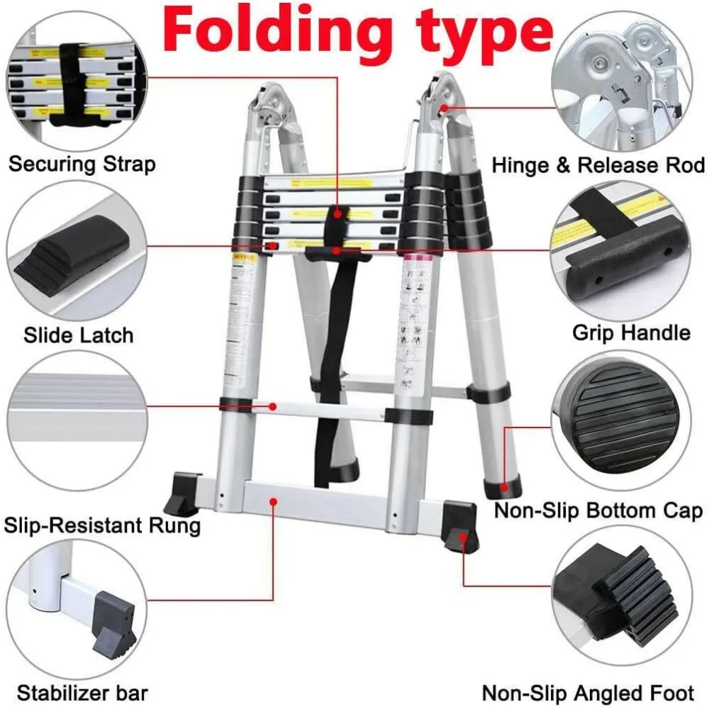 Scaletta Werner Old Blue da 4 piedi in fibra di vetro con valutazione di lavoro e stazione di lavoro da 375 libbre