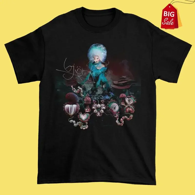 New Bj Rk Bjork Fossora Tour Shirt Cotton Fans Black All Size Ng824