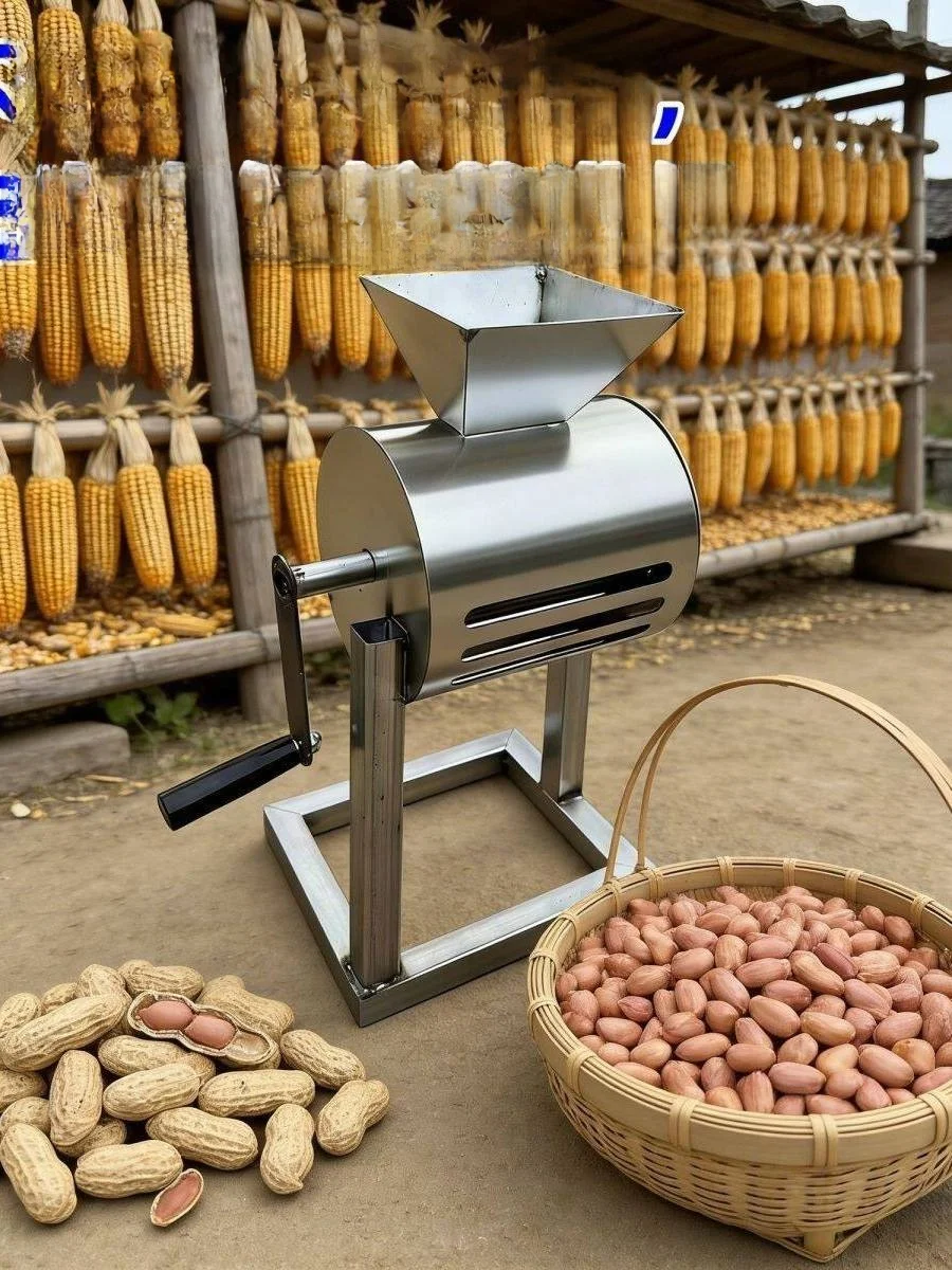 Hand-Cranked Peanut Sheller Kitchen Tool Efficient Peeling Kernel Opener for  And Roasted  And Gourd Seeds