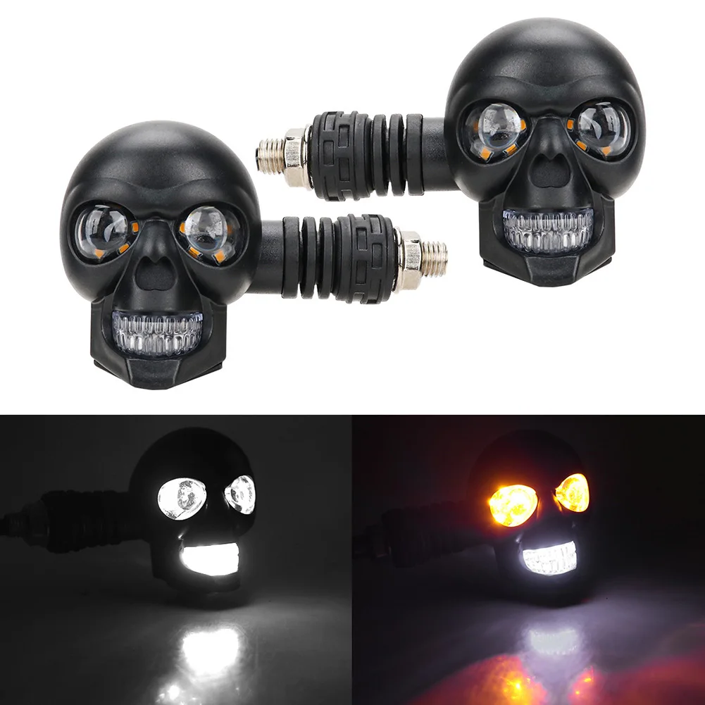 

ABS Turn Signal 2Pcs Turn Signal Light Bright Illumination Bright Illumination Motorcycle Signals Indicator Black