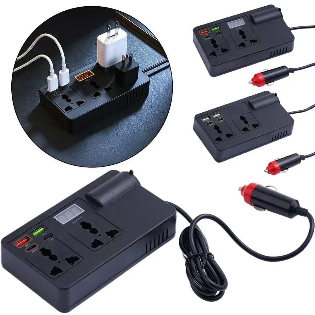 12V/24V Car Inverter 200W DC T - огляд і ціна Tools Qc