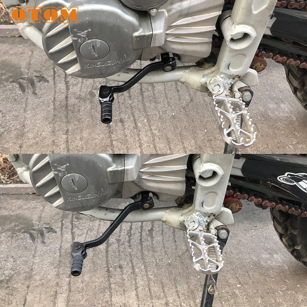 OTOM Motorcycle X2/X6 Gear Shift Lever Anti-Drop Folding Gearshift Steel For HONDA CB KAYOT2 T4 T6 250CC 125CC 150CC Motocross