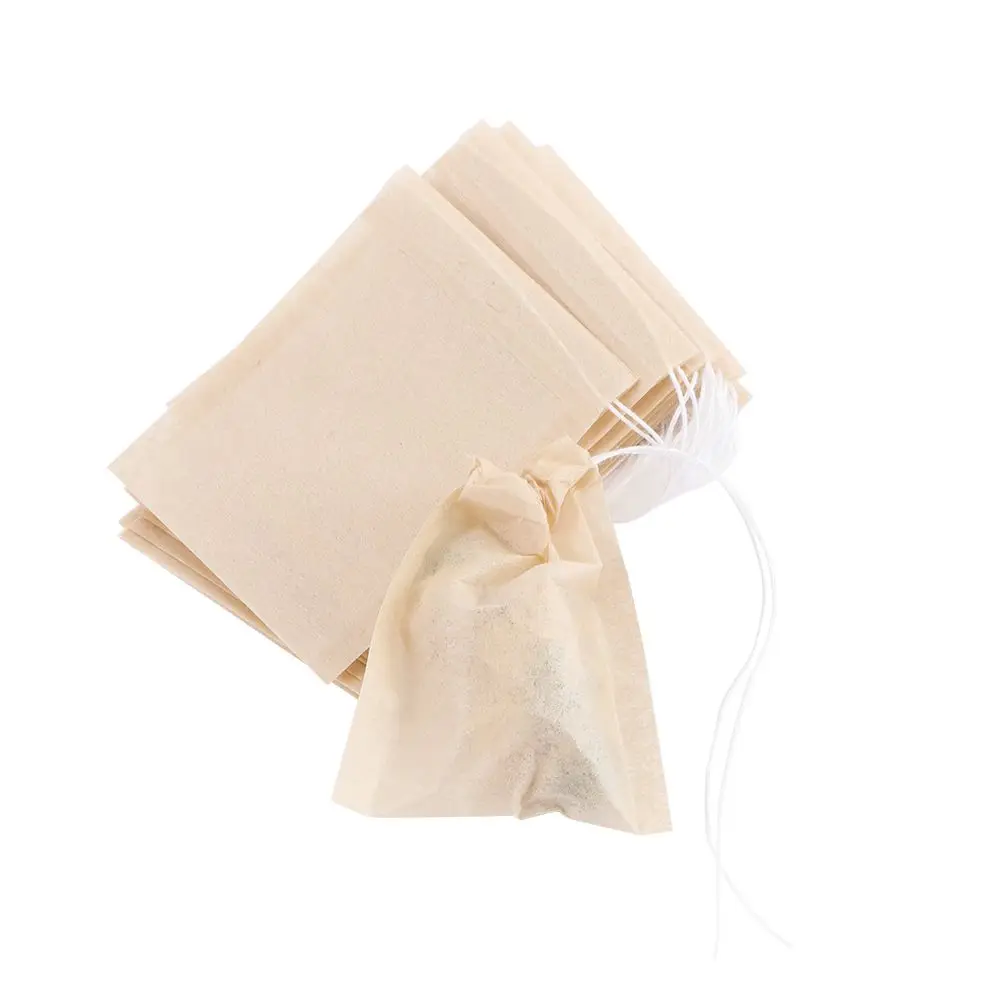 Portable Unbleached Heat Seal For Herb Loose Tea Eco-friendly Disposable Coffee Infuser Filter Bags Tea Strainer Tea Bag