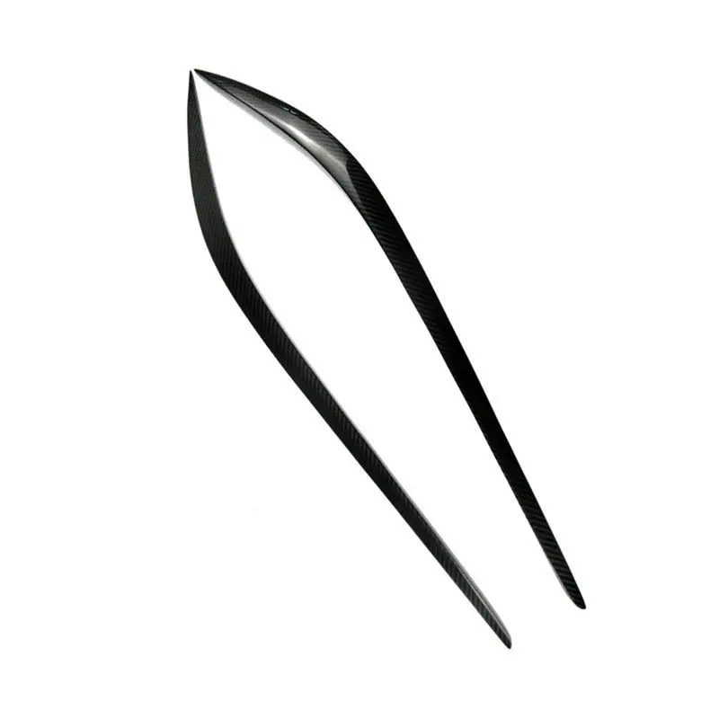 Efficientt-For Alfa Romeo Giulia 2015-2024 Real Carbon Fiber Headlight Eyebrows Eyelids Cover