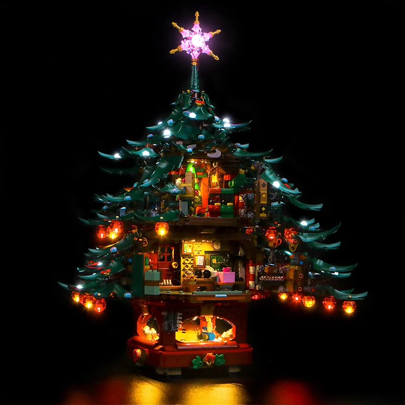 Lazishi LED lighting 41843 set suitable for Family Christmas Tree Decoration lighting gift (excluding building blocks)